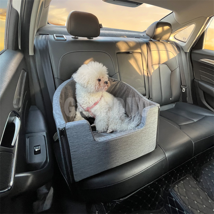 Asiento de coche para perros Booster Pet Safe Car Bucket Seat Sofá con cinturón de seguridad GRDO-22