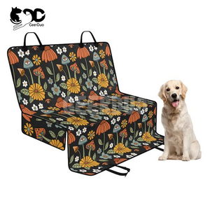 Cubierta de asiento de perro floral para vehículo de automóvil, hamaca de asiento trasero Cottage coreGRDSB-15