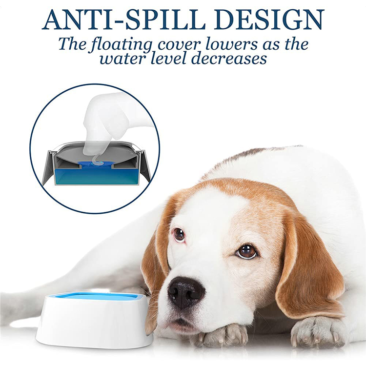 Tazón de agua para perros Tazón para perros Alimentador de agua lento Tazón de agua para mascotas sin derrames GRDFB-11