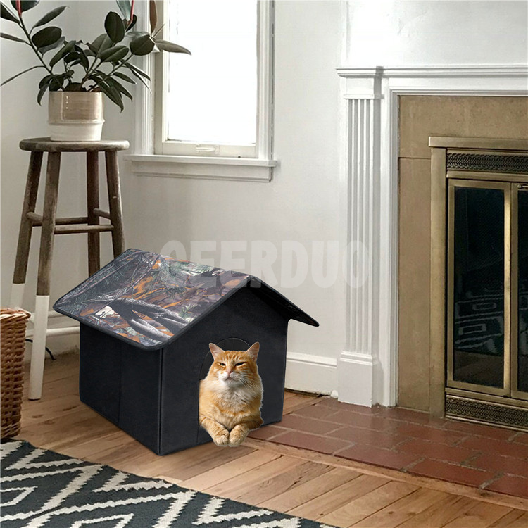 Casa para mascotas impermeable y aislada con calefacción GRDDC-18