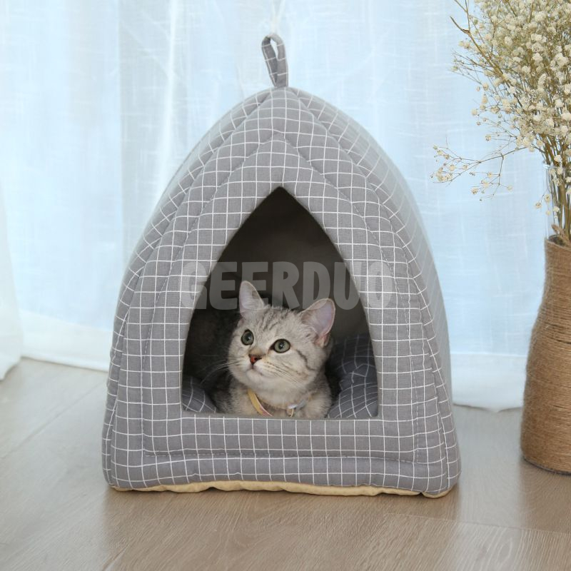 Tienda de campaña triangular para gatos con calentamiento automático GRDDC-8