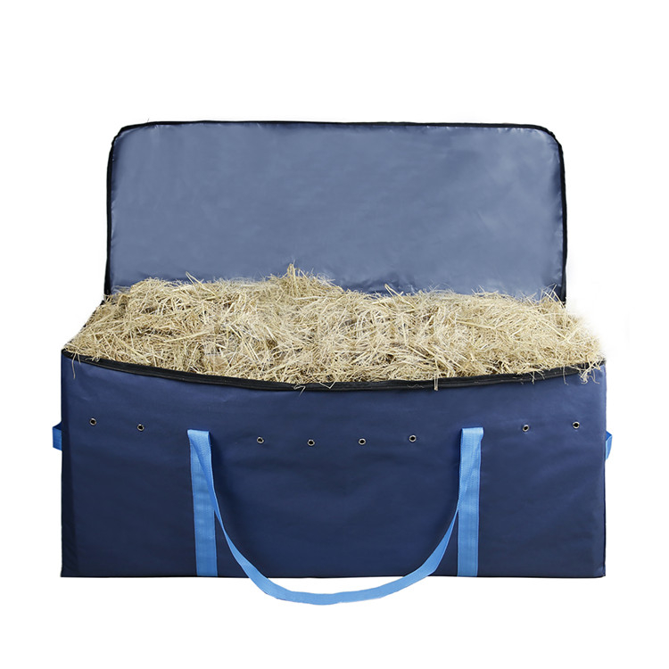 Bolsa de pacas de heno, bolsa de transporte de pacas de heno de almacenamiento grande con cremallera GRDBH-6