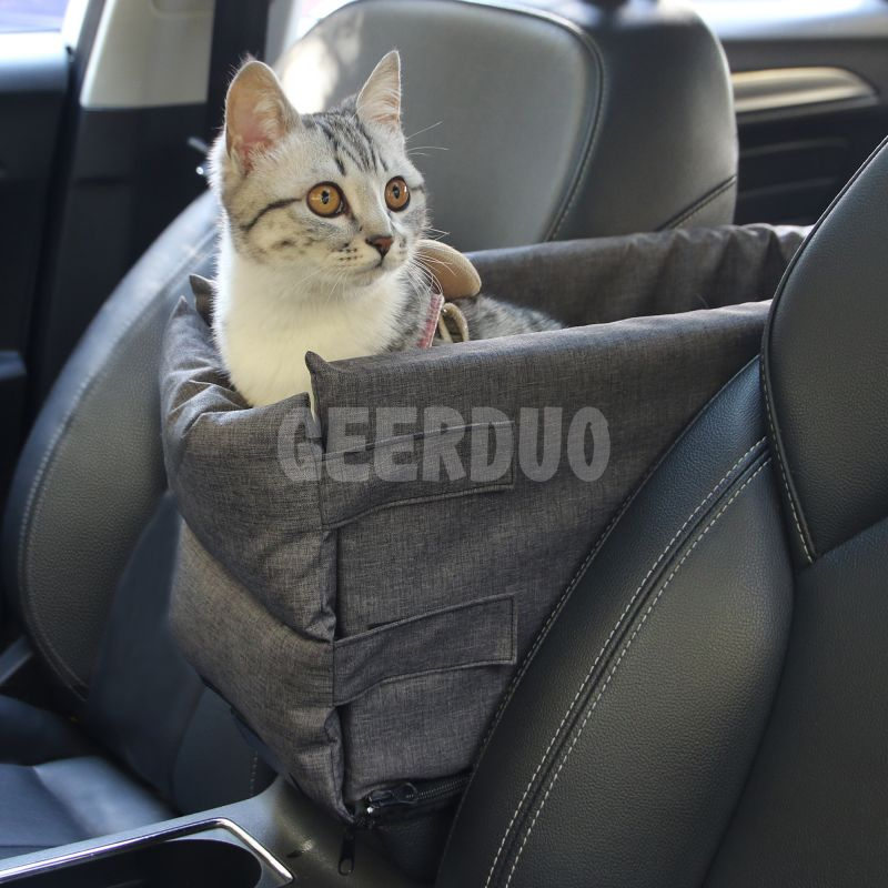  Consola portátil Asiento de coche para perros Suministros para mascotas en el reposabrazos del coche GRDO-8