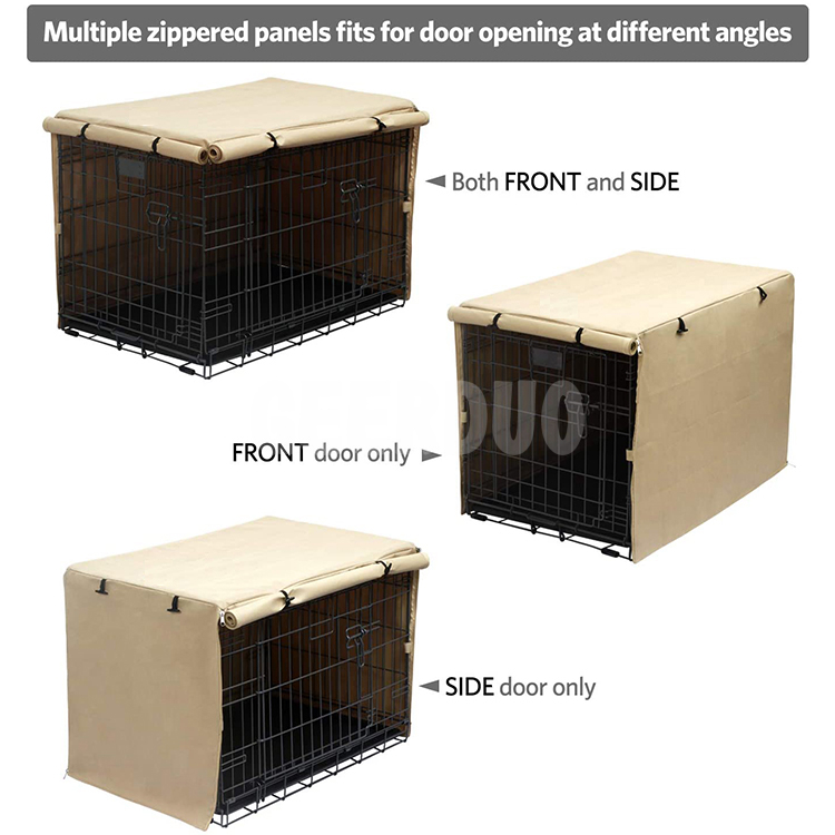 Cubierta para jaula de perro, cubierta duradera de poliéster para perrera de mascotas, apta para jaula de alambre para perros, GRDCO-4