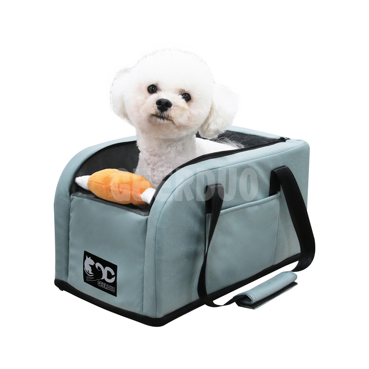 Asiento de consola de coche para mascotas con asiento elevador de reposabrazos de juguete GRDO-24